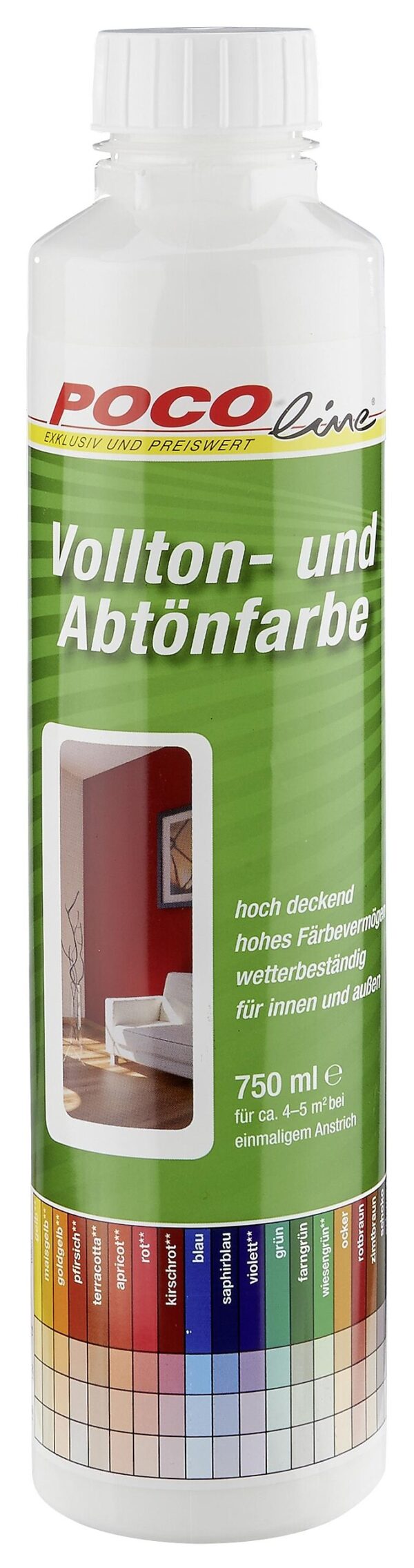 POCOline Vollton- und Abtönfarbe weiß ca. 0,75 l POCOline Vollton- und Abtönfarbe weiß ca. 0,75 l