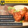 4006776000912-2 Karl Krüger Emaillierte Vierkantpfanne schwarz, 40 cm