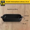 4006776006860-2 Karl Krüger Emaillierte Vierkantpfanne schwarz, 26 cm