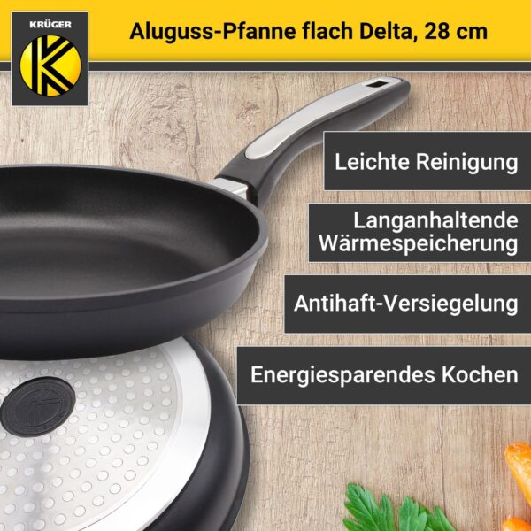 4006776046095-2 Karl Krüger Aluguss Pfanne flach DELTA 28 cm