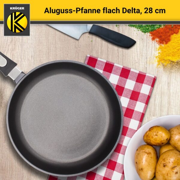 4006776046095-3 Karl Krüger Aluguss Pfanne flach DELTA 28 cm