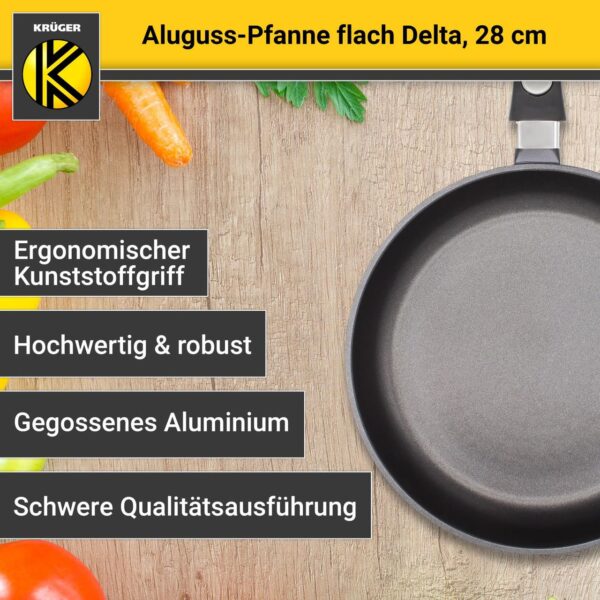 4006776046095-4 Karl Krüger Aluguss Pfanne flach DELTA 28 cm
