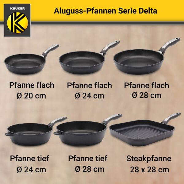 4006776046095-7 Karl Krüger Aluguss Pfanne flach DELTA 28 cm