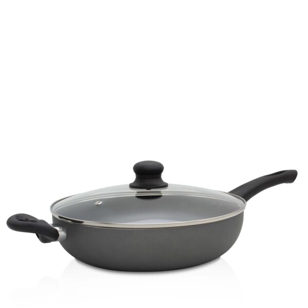 Karl Krüger Aluminium Pfanne "Gourmet" mit Glasdeckel, 28 cm