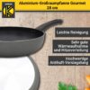 Karl Krüger Aluminium Pfanne "Gourmet" mit Glasdeckel, 28 cm