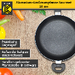 Karl Krüger Aluminium Pfanne "Gourmet" mit Glasdeckel, 28 cm