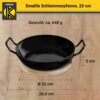 4006776049645-3 Karl Krüger Emaillierte Schlemmerpfanne mit Holzteller, 20 cm