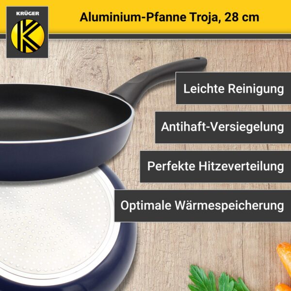 Karl Krüger Aluminium Pfanne Troja, 28 cm