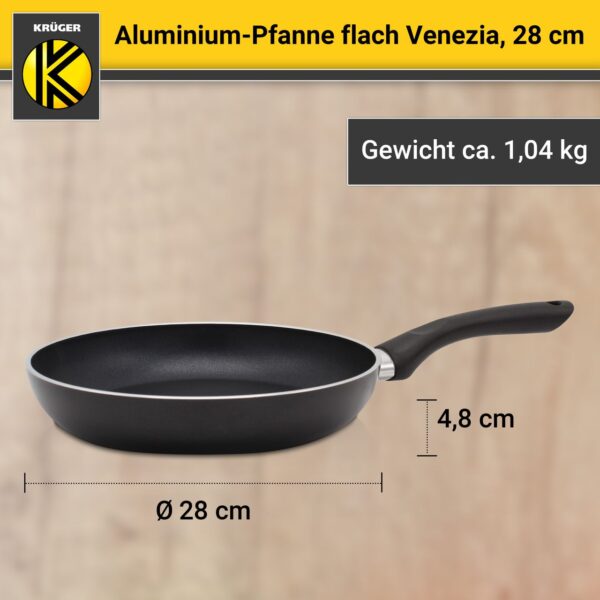 4006776055080-2 Karl Krüger Aluminium Pfanne Venezia flach, 28 cm