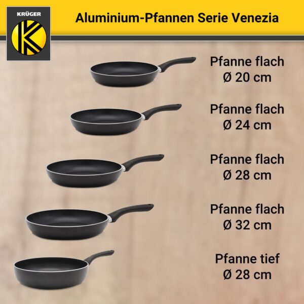 4006776055080-4 Karl Krüger Aluminium Pfanne Venezia flach, 28 cm
