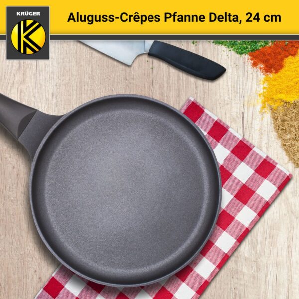 Karl Krüger Aluguss Crépes – Pfanne DELTA, 24 cm