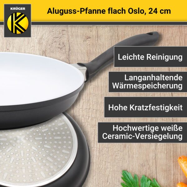 4006776068851-3 Karl Krüger Aluguss Pfanne flach OSLO, 20 cm