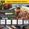 4006776118891-2 Karl Krüger Aluguss Grillplatte DELTA, 47 x 29 cm