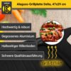 4006776118891-6 Karl Krüger Aluguss Grillplatte DELTA, 47 x 29 cm
