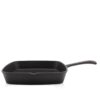 Karl Krüger KRÜGER Eisenguss Grillpfanne Toledo 28 x 28 cm – geriffelt mit zwei Ausgüssen