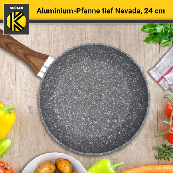4006776120849-6 Karl Krüger Aluminium Pfanne NEVADA tief, 24 cm