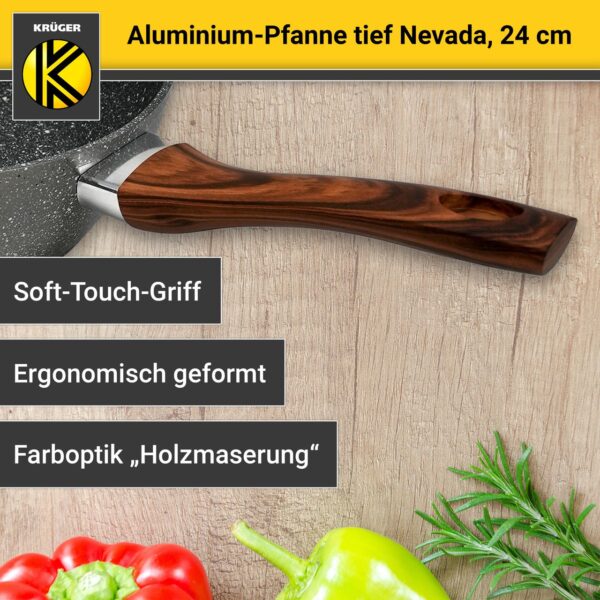 4006776120849-7 Karl Krüger Aluminium Pfanne NEVADA tief, 24 cm