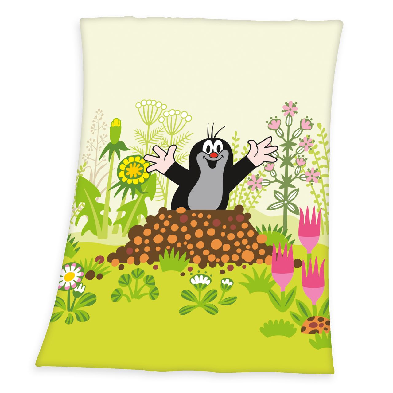Herding Der kleine Maulwurf Soft – Peachdecke Größe 75×100 cm