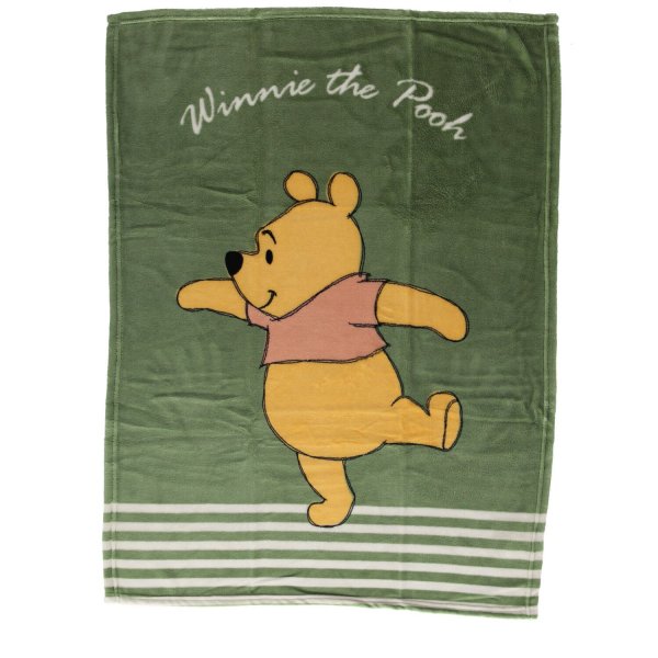COFI 1453 Winnie Pu der Bär Korallen Babydecke Weiche Fleecedecke für Babys 100 x 75 cm