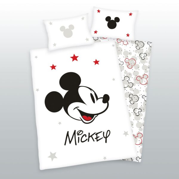 Herding Disney Mickey Mouse Bettwäsche Größe 40x60 + 100x135 cm