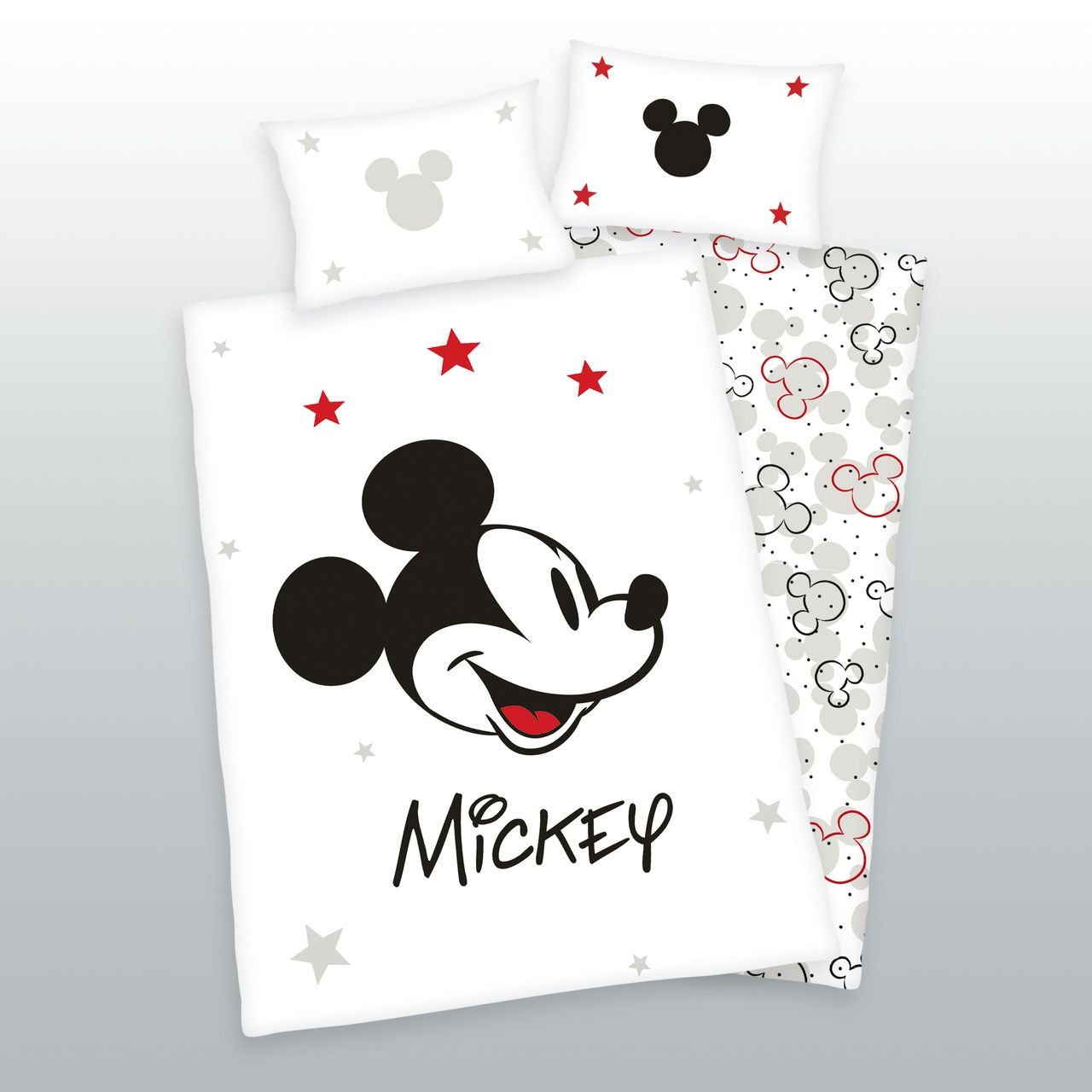 Herding Disney Mickey Mouse Bettwäsche Größe 40×60 + 100×135 cm
