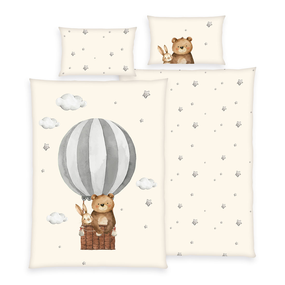 Herding babybest Ballonfahrt “Made in Green” Größe 40×60 + 100×135 cm