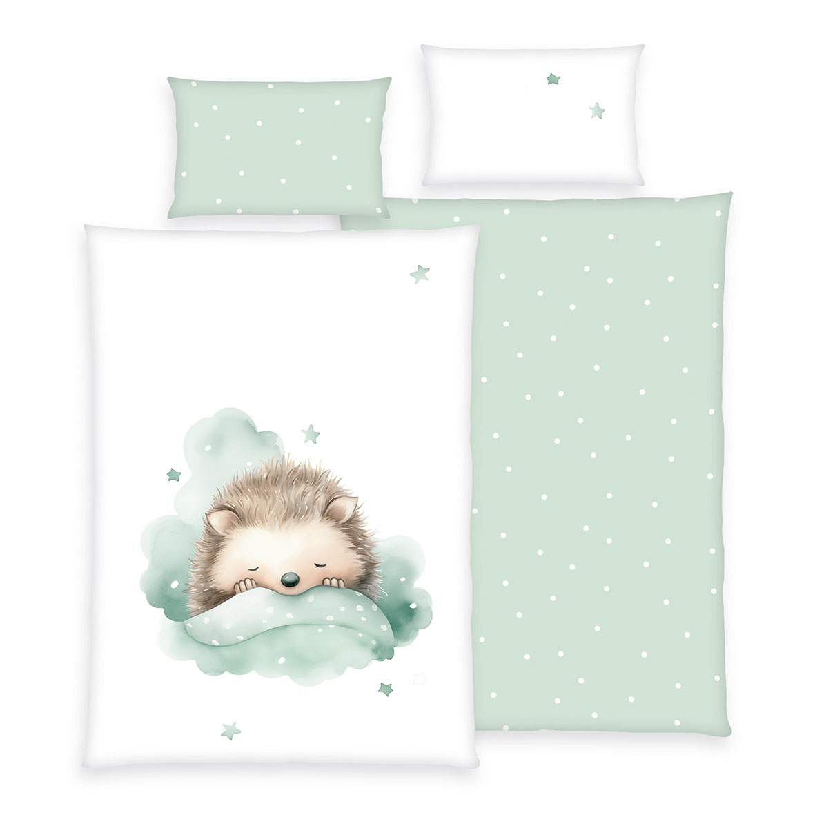 Herding babybest Kleiner Igel “Made in Green” Größe 40×60 + 100×135 cm