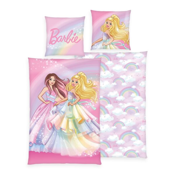 Herding Barbie Bettwäsche Größe 80x80 + 135x200 cm