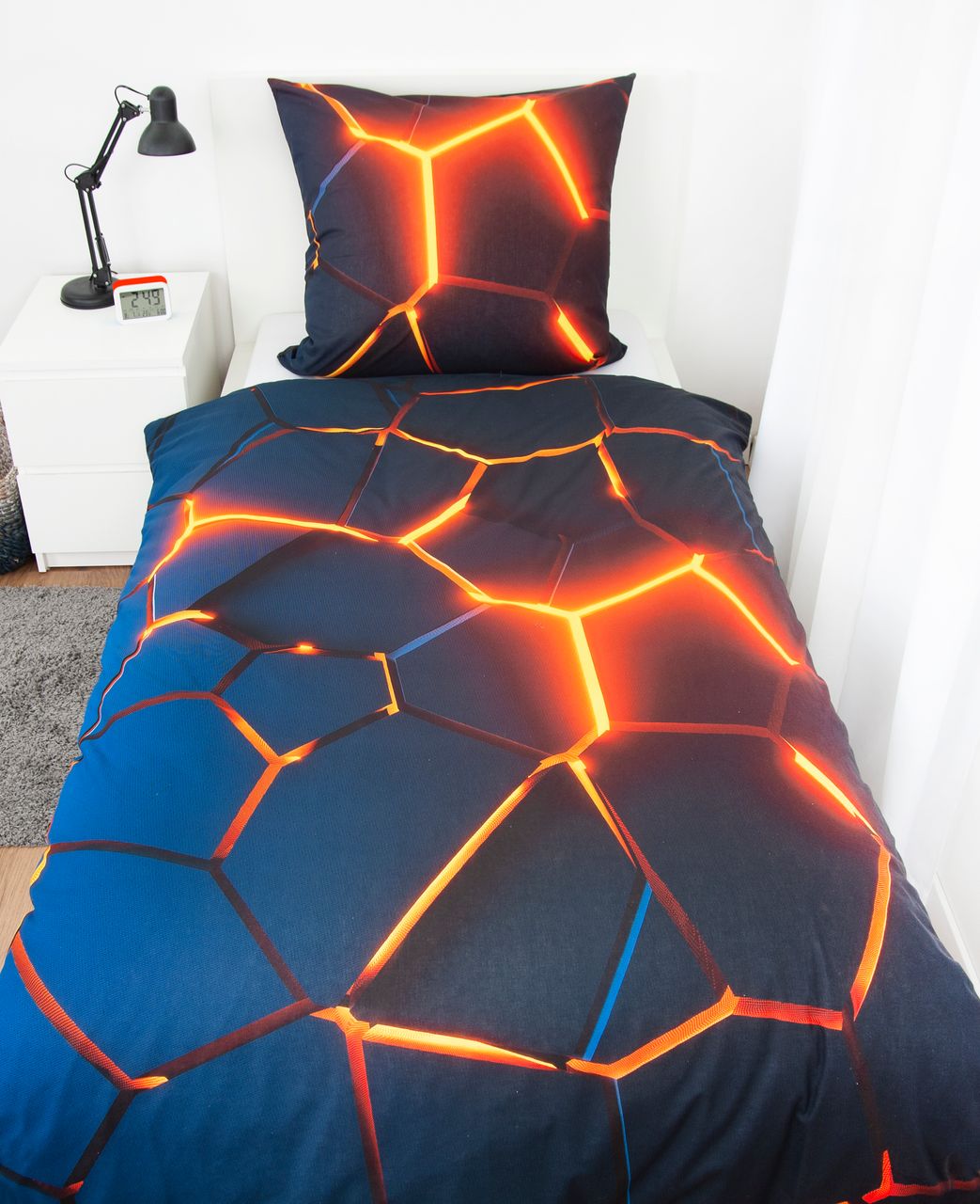 Herding Lava Bettwäsche Größe 80×80 + 155×220 cm
