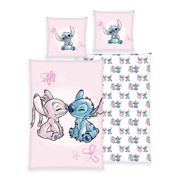 4006891994790-1 Herding Disney Stitch Bettwäsche Größe 80x80 + 135x200 cm