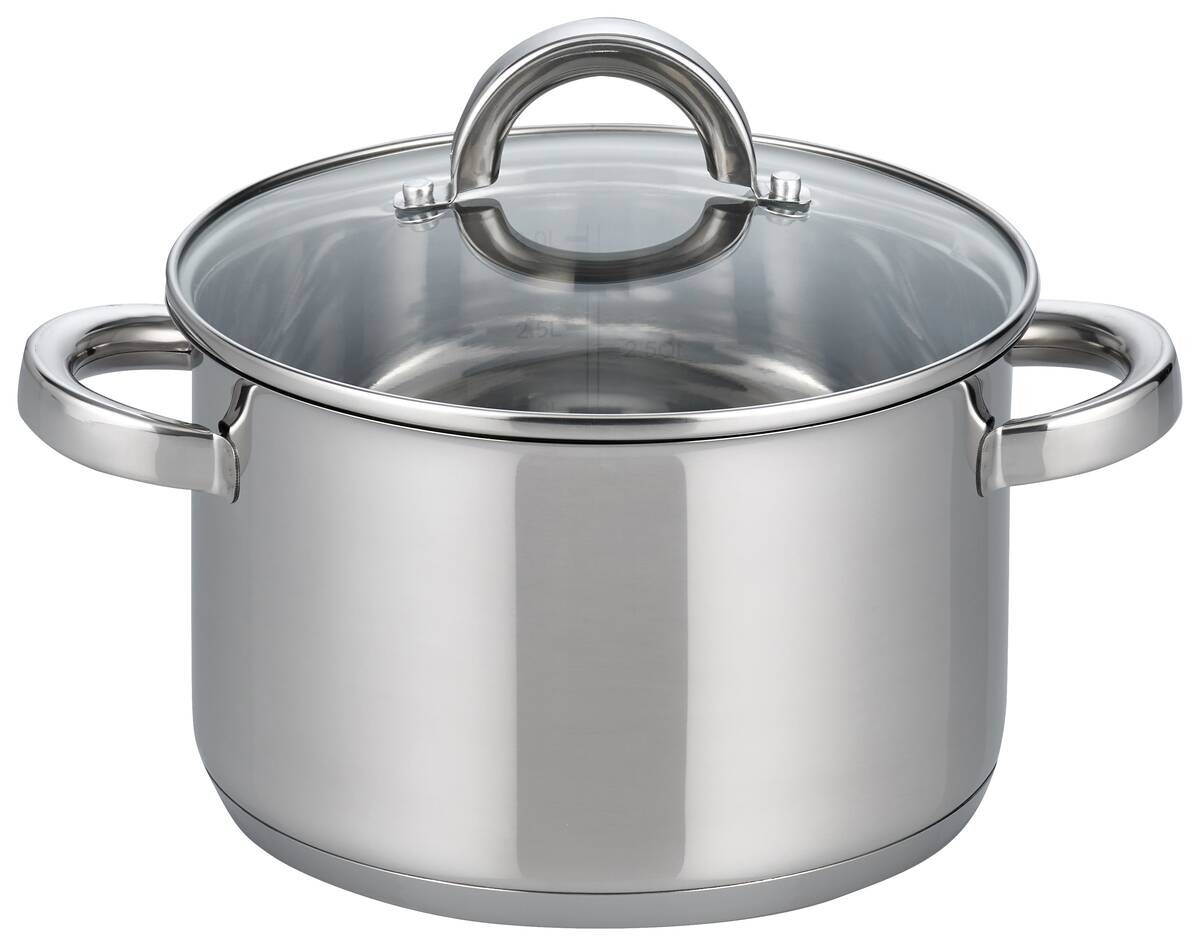 ELO Fleischtopf silber Edelstahl D: ca. 20 cm