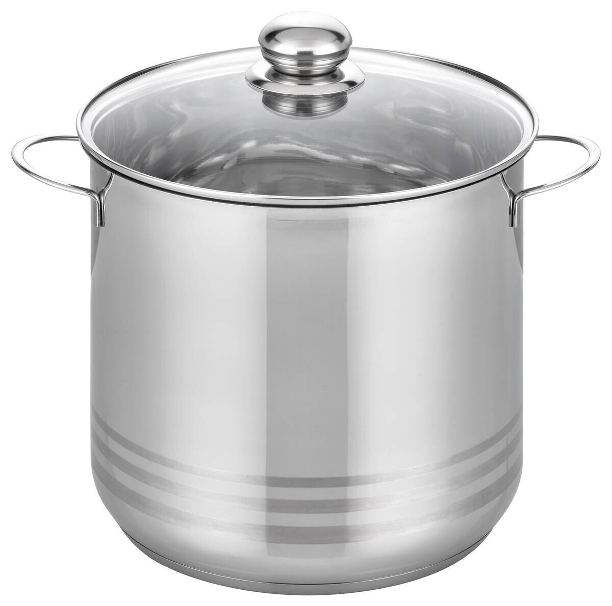 ELO Großraumtopf Basic silber Edelstahl H/D: ca. 22x24 cm