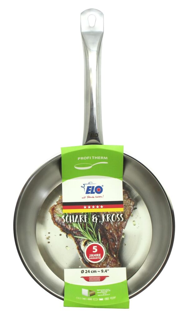 4006925245454-8 Elo Edelstahl Bratpfanne 24cm "Profi Therm"