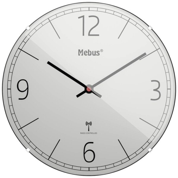 Mebus Wanduhr grau D: ca. 30 cm