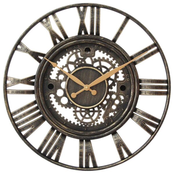 Wanduhr anthrazit T/D: ca. 6x51 cm