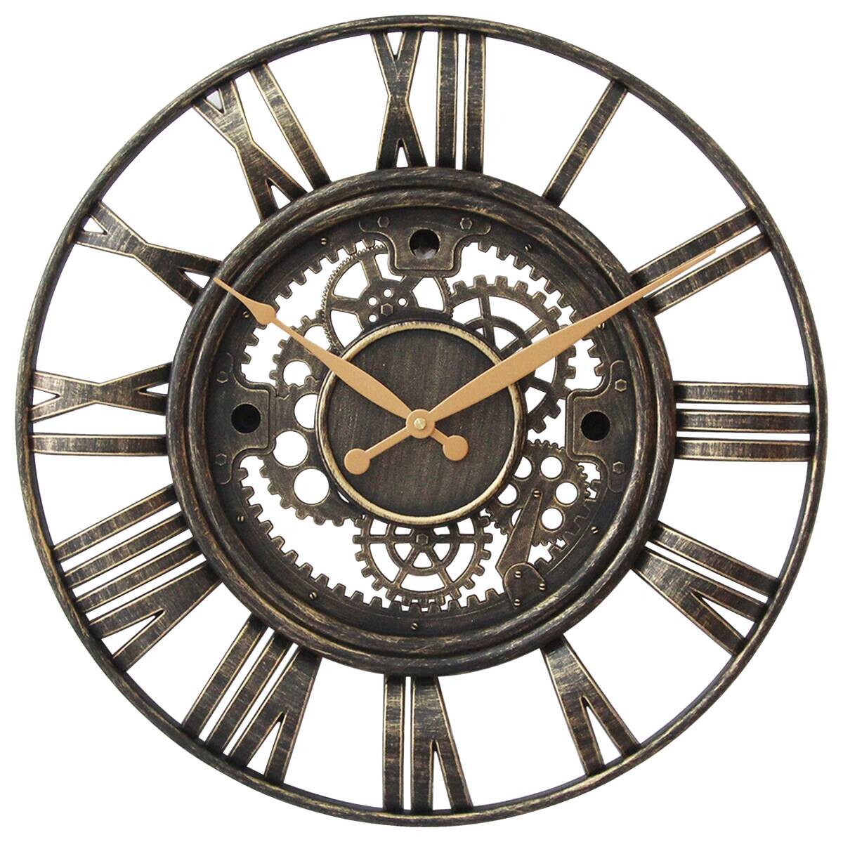 Wanduhr anthrazit T/D: ca. 6x51 cm