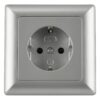 Unitec SteckdoseGenua silber ca. 250 V Unitec SteckdoseGenua silber ca. 250 V