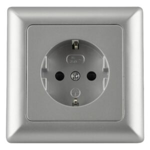 Unitec SteckdoseGenua silber ca. 250 V