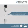 Schütte Handbrause BROADWAY, Duschkopf mit 5 Strahlarten in Chrom/Schwarz