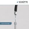Schütte Handbrause BROADWAY, Duschkopf mit 5 Strahlarten in Chrom/Schwarz