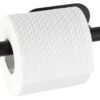 Turbo-Loc Toilettenpapierhalter schwarz Metall B/H/T: ca. 16x4,5x7 cm