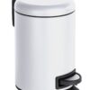 Kosmetikeimer weiß Edelstahl ca. 3 l