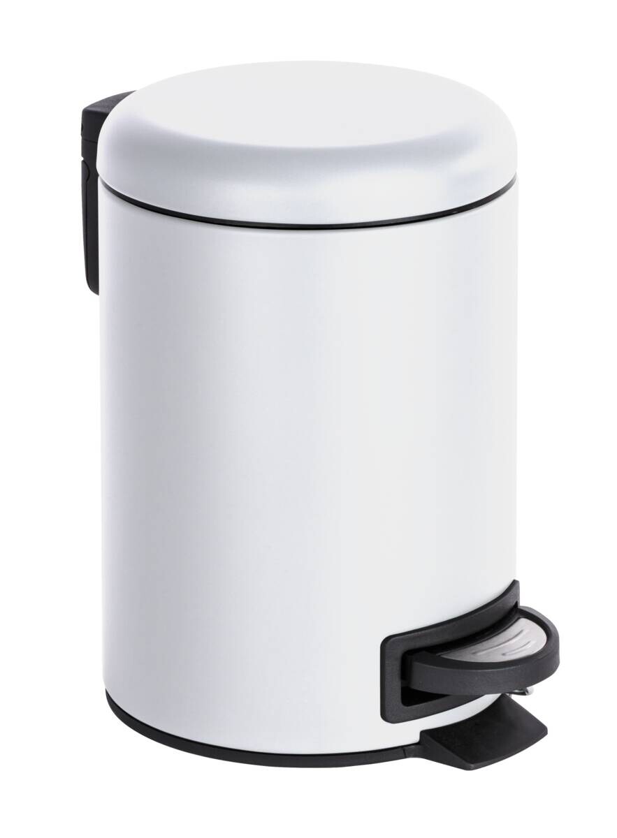 Kosmetikeimer weiß Edelstahl ca. 3 l