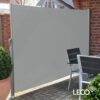 4009266874079-2 LECO Seitenmarkise 1, 8x3 m lichtgrau