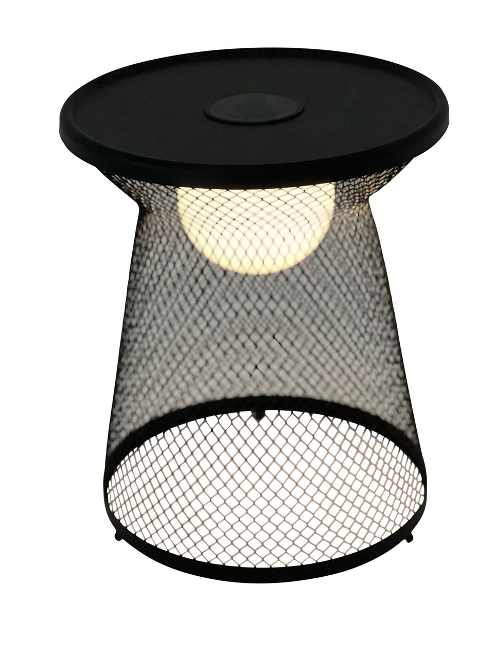 LECO LECO Solarlampe / Solartisch LUNA ca. Ø 36 x H 43 cm schwarz