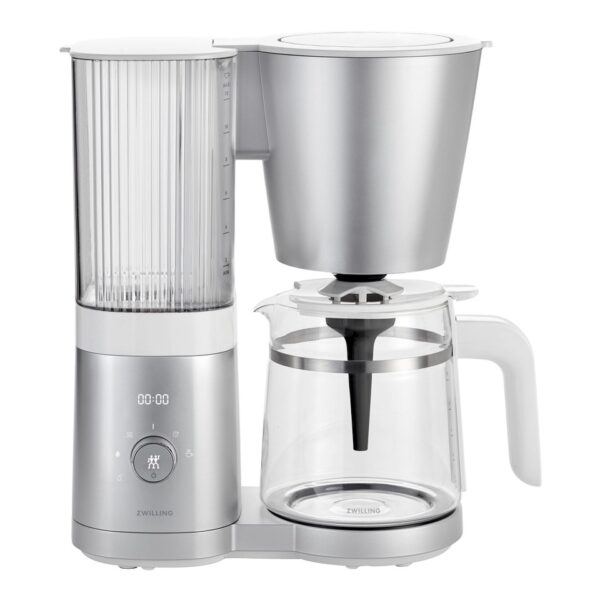 Zwilling ENFINIGY Filterkaffeemaschine mit 1.5l Glaskanne, Silber