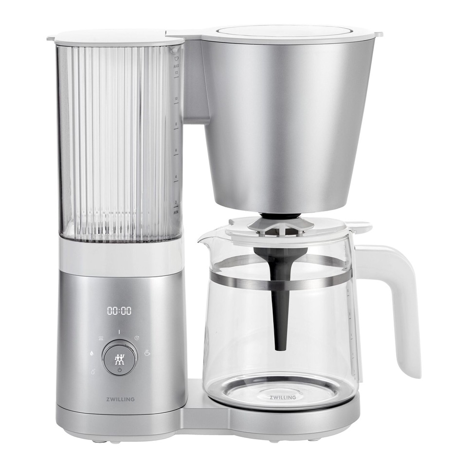 Zwilling ENFINIGY Filterkaffeemaschine mit 1.5l Glaskanne, Silber