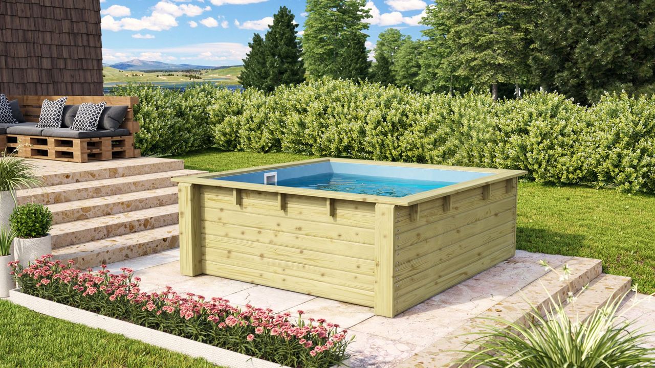 Karibu Massivholzpool 38 mm