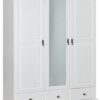 Kleiderschrank Kappl weiß B/H/T: ca. 150x198x56 cm