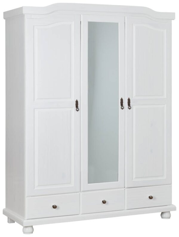 Kleiderschrank Kappl weiß B/H/T: ca. 150x198x56 cm